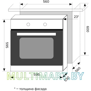 Электрический духовой шкаф LEX EDP 093 IV картинка 2